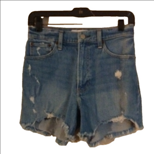 Abercrombie & Fitch 4" mom short High Rise. Size 25. Semi distressed.